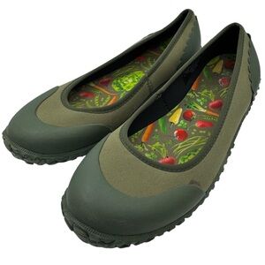 Original Muck Boot Co Muckster Women's Olive Green Slip-On Garden Flats - Size 9